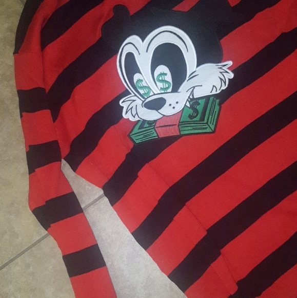 🚫SOLD!🚫New Dynasty stripe knit crewneck L - Picture 2 of 8